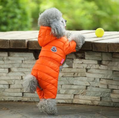 China Sustainable drop shipping winter apparel for dogs teddy winter jacket small pomeranian bixiong dog spring and fall down cotton-padded jac for sale