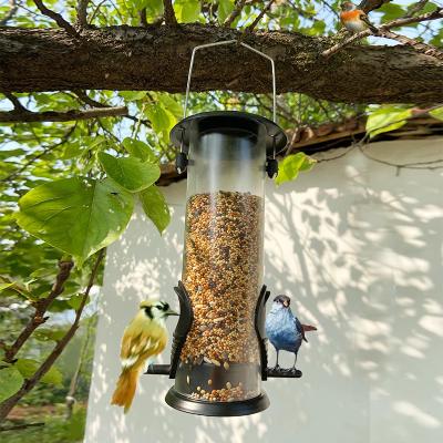 China Sustainable Drop Shipping Hanging With Standing Plastic Pole Bird Feeder for sale