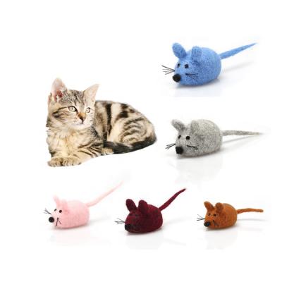 China Interactive Nip Toy Fashion New Wool Felt Various Color Viable Pet Filled Nip Toys Toys for sale