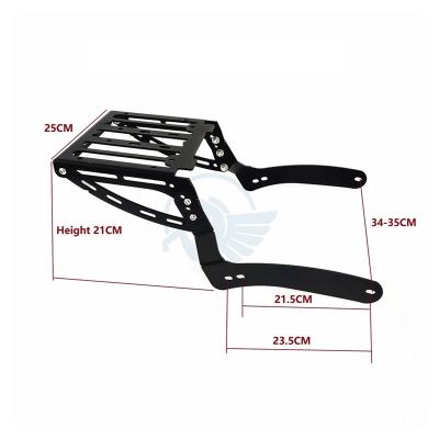 China Motorcycle 35L Steel Rear Case Box Top Luggage Rack For Classic Kawasaki Vulcan LT 900 VN900 VN900B VN900C VN900D for sale