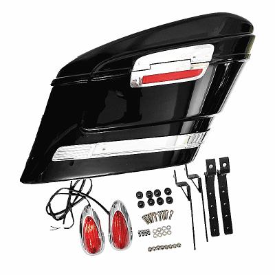 China PVC ABS Universal Waterproof Hard Saddlebags Side Saddle Bags Trunk For Honda Goldwing Suzuki Yamaha Bolts 950 1800 Kawasaki s for sale