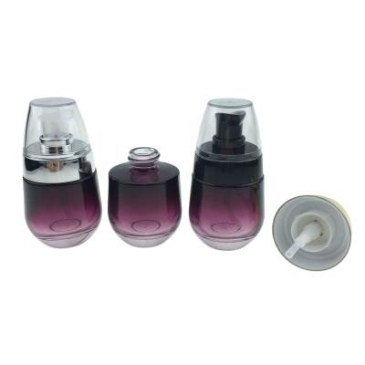 China Personal Care Customize Style 30ml Empty Glass Liquid Base Cosmetic Bottle for sale