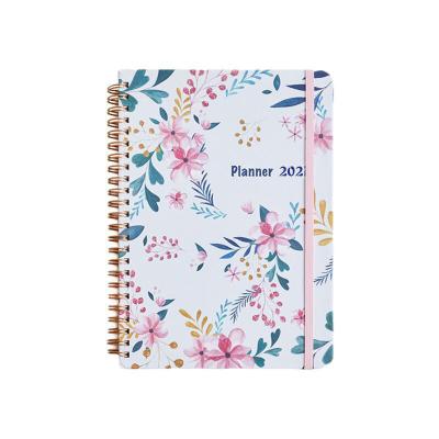 China Custom hard simple style diary calendar book cover binder 2022 2023 planner diary notebooks for gift for sale