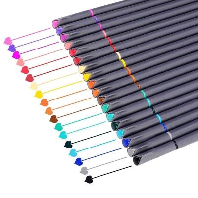 China Normal Fine Point Fineliner Pens Art Office Marking Paint Colorful 12/18/24 Color Gel Pens Sets Technical Drawings Pen for sale