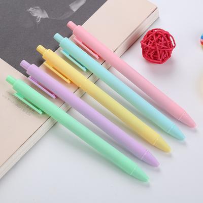 China Fashionable Promotional Plastic Tip Pen For Children of Macaron Ballpoint Pen Refill Souvenir Ball Point Student for sale