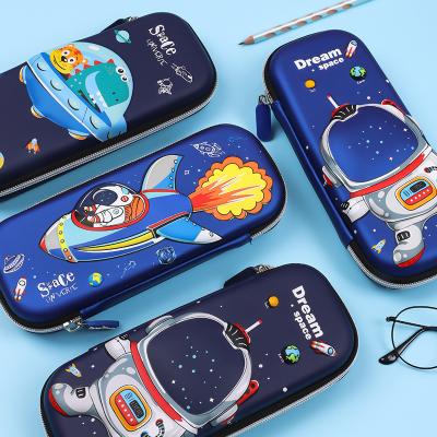 China Schools & Desks In Robot Running Style Boy Kids Pen Bag Case Custom Eva Stationery Zipper Cool Hard Pencil Case for sale