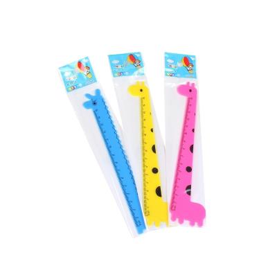 China Fashionable Ruler Set School Graduated Foldable Fret Scale Giraffe Animal Ruler for sale