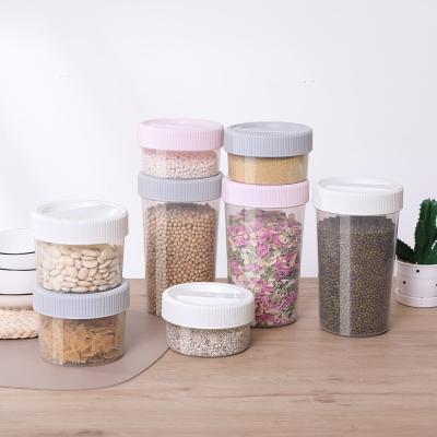 China Freshness Keeping Around Shape Candy Food Box Accessories Storage 100% Food Grade Clear Plastic Food Containers With Lid for sale