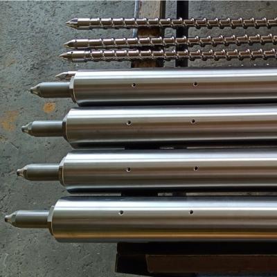 China Manufacturing Plant Professional design and processing, plastics and rubber machinery parts of single screw barrel bimetallic spot screw PBT, LCPFG for sale