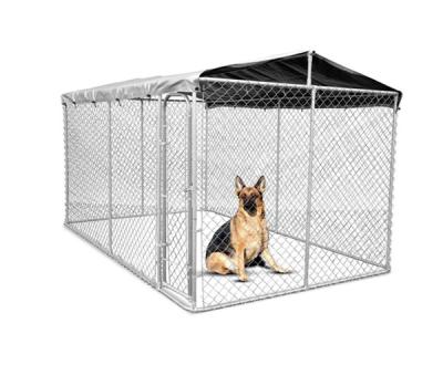 China Wholesale Easily Assembled Outdoor Large Chain Link Fence Dog Cage Kennel / Outdoor Large Dog Fence for sale