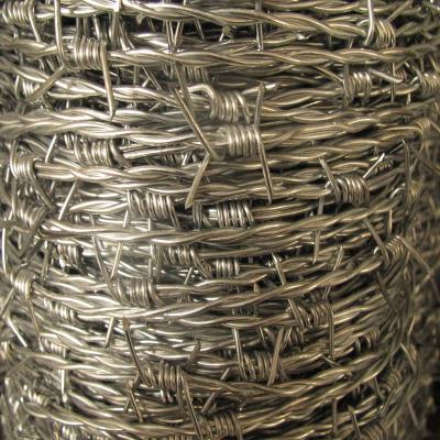 China Fence For Industry 2021 Galvanized / Double Twist Barbed Wire Double Twist Barbed Wire Fencing Real Factory (ISO) for sale