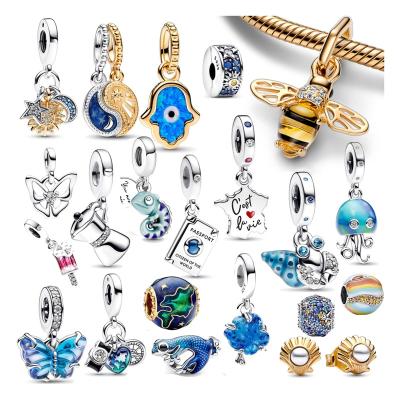 China CLASSIC Factory Wholesale Best Selling Butterfly Hand Bee 925 Sterling Silver Fine Jewelry Pendant Suitable for Bracelet Jewelry for sale