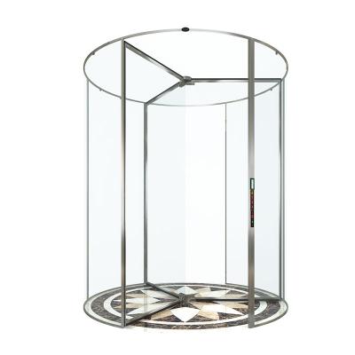 China Crystal Revolving Door Applied Rolling Manual for Glass Wall Front Entry for sale