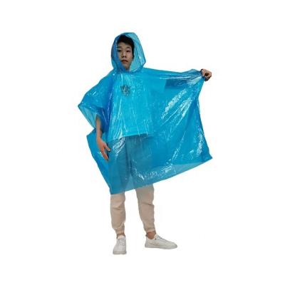 China 100% New Arrival Solid Color PE Ditch Coat Raincoat Overalls Pullover Waterproof EVA Long Emergency Wear Around Coat Rain Poncho for sale