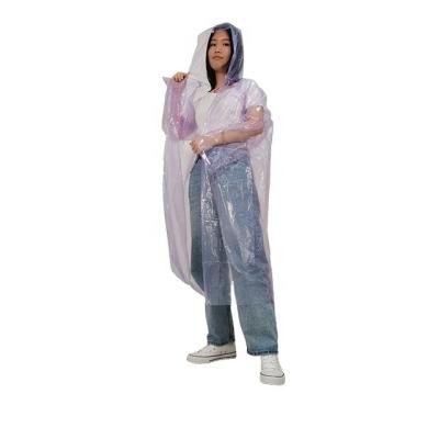 China Wholesale 100% Good Quality Reusable Universal PE Reusable Custom Raincoat With Hoods And Sleeves Lightweight Plastic EVA Cloak Rain Poncho for sale