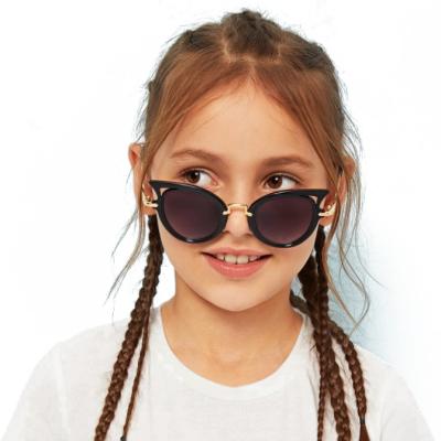 China Wholesale Cool Fashion Sun Glasses REINDEER Metal Frame Cat Eye Kids Sunglasses Boy Girl Children Sunglasses [RTS] Wholesale for sale