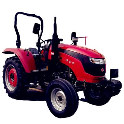 China GOOD CHINA 2WD FARM 4 WHEEL TRACTOR TAISHAN 550 55HP Mini 4x2 With Red Aero Engine Hood for sale