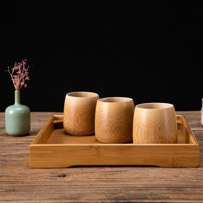 China Hot Sale Natural Eco-Friendly Whiskey Mug Coffee Tea Cups 200ml Beverage Mugs Natural Bamboo for sale