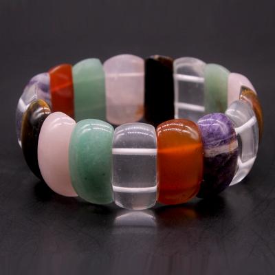 China Hot Sale Trendy Gifts Natural Gemstone Agate Stone Jasper For Women Girls Bracelet Jewelry Accessories for sale