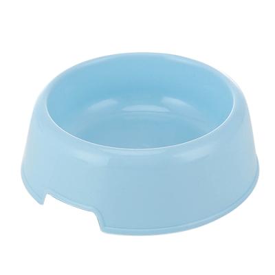 China Wholesale Viable Pet Cat Feeding Plastic Dog Bowl Round Shape for sale