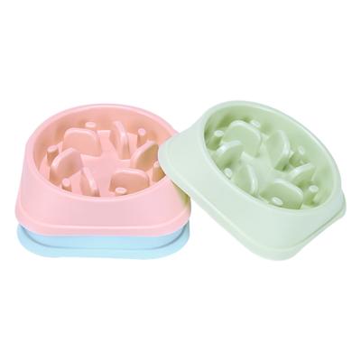 China Sustainable Wholesale Plastic Slow Feeder Dog Bowl for sale