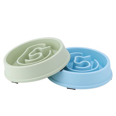 China Products Viable Promotional Cheap Slow Dog Feeder Plastic Bowl for sale