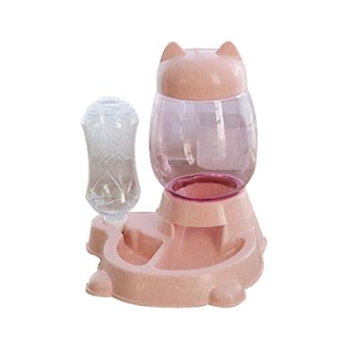 China Custom Wholesale Automatic Pet Water And Food Automatic Feeder Plastic Dog Bowl for sale