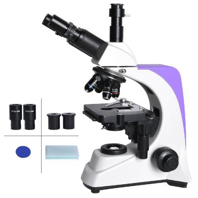 China Trinocular Compound Microscope ZOOM 40 - 2500X Laboratory HD Professional Biological Microscope Trinocular Compound Led Lightweight Double-Layer Mechanical Platform BM-500T for sale