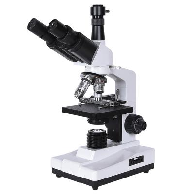 China Compound Microscope Biological Trinocular Zoom 40-1600X HD Professional trinocular laboratory compound microscope led lightweight XSZ-06 for sale