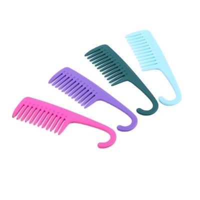 China Modern Portable Multifunctional Round Tooth Marble Comb Plastic Hair Care Color Comb for sale