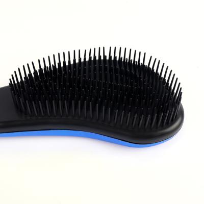 China Modern Anti-Static Styling Brush Plating Tangle Free Detangling Massage Combs Plastic Hair Brush for sale