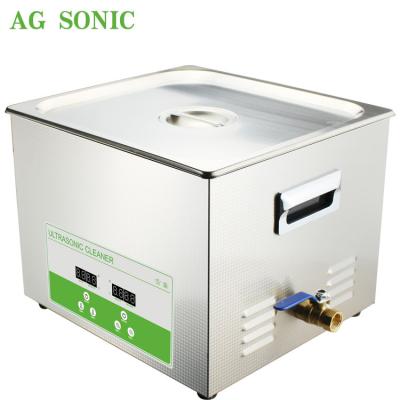 China Card Cleaning AG SONIC Motorcycle Parts Ultrasonic Cleaning Machine 15L 300W for sale