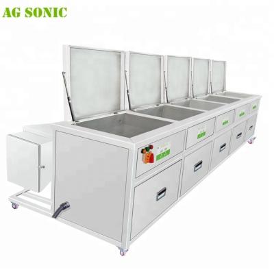 China Critical Cleaning / Residue Free Multi Tanks Ultrasonic Cleaning Machine For Electronic Components Optical Glass Cleaning for sale