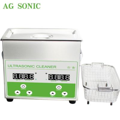 China Hotel 3L Ultrasonic Cleaner With Heater And Digital Control 100W 40khz for sale