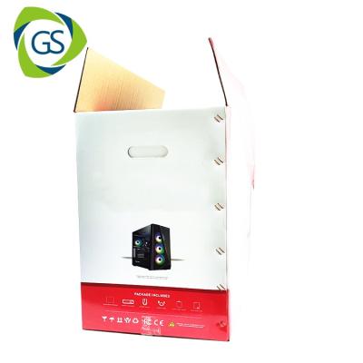 China Recyclable High Quality Heavy Duty Boxes Triple Wall Cardboard Box Shelf Talkers for sale