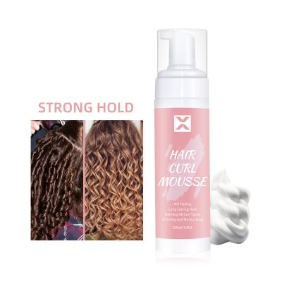 China Costom Logo Luxury Hair Strong Holding Braid Organic Private Label Mousse Curly Styling Professional Hair Mousse for sale