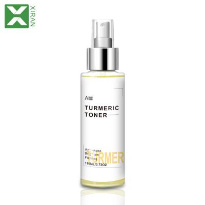 China High Quality Private Label Toner OEM/ODM Acne Anti Firming Natural Organic Turmeric Whitening Skin Facial Toner for sale