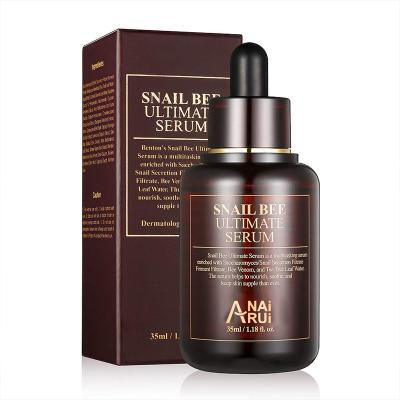 China Moisturizer Snail Bee Serum with Bee Venom, Tea Tree Leaf Water Contained Skin Nourishing and Soothing Snail Facial Serum for Damaged, Acne for sale