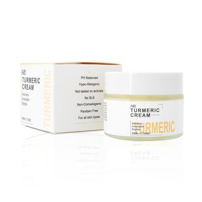 China Moisturizer In Stock Turmeric Cream Natural Organic Anti-acne Moisturizing Brightening Face Cream for sale