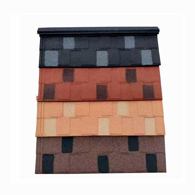 China China Environmental Friendly Color Stone Coated Metal Roof Tiles Feel Tile Roofing Shingles Good Price Manufacture for sale