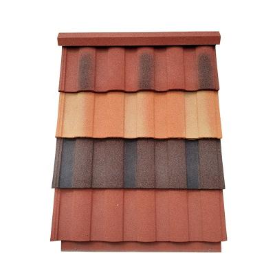 China Modern Metal Roofing Sheets Price 0.4 0.5mm High Quality Stone Metal Coated Roof Tiles Zinc Corrug Roof Tile for sale