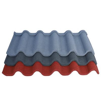 China Traditional Type Milan Stone Coated Sheet Metal Steel Roofing Decorative Roof Tiles for sale