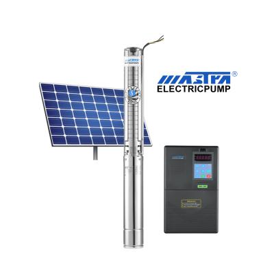 China MASTRA Wholesale Price 220V AC Solar Power Energy Saving Submersible Borehole Pumps Controller Irrigation Fountain System Solar Water Pump for sale