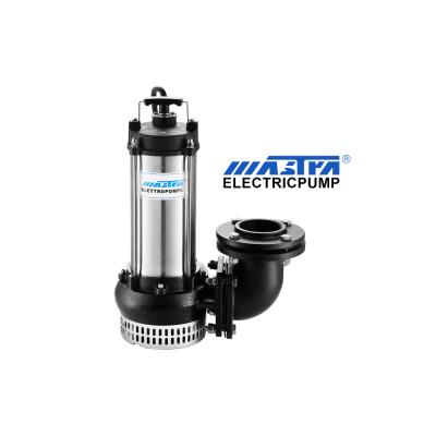 China Long Life MASTRA 220/380V Big Power Dirty Water Shutting Off Stainless Steel Submersible Sewage Pump for sale