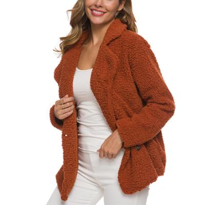 China Excellent Anti-wrinkle Winter Cross Stain Resistant Brown Wool Jakets And Coat For Women for sale