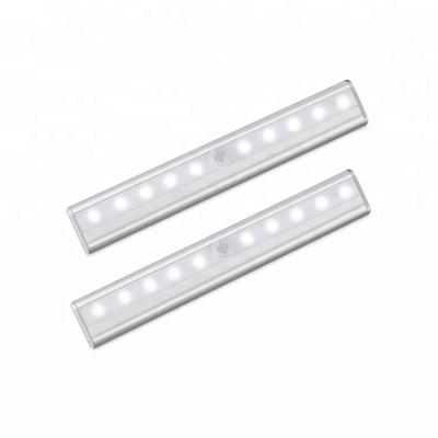 China Modern Portable Wireless LED Cabinet Lights PIR Motion Sensor 10leds Motion Sensor Cabinet Lights for sale