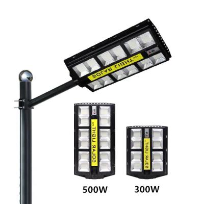 China ROAD All In One ABS Waterproof Ip65 100W 200W 300W 500W Motion Sensor Glow All In One Solar Street Light With Bracket for sale