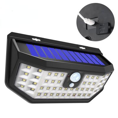 China Garden High Brightness Led Solar Motion Sensor Security Light With USB Charge for sale