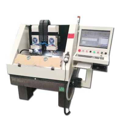 China Mobile protective tempered glass screen making/NDCNC engraving milling machine FC-350II for sale