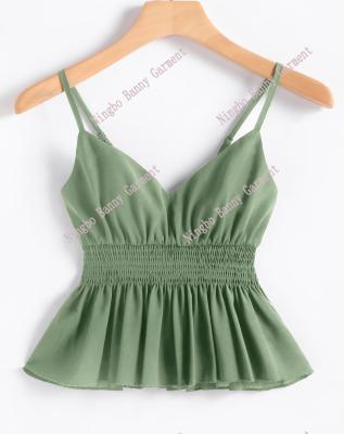 China Women Soft Solid Bubbled Cami Top for sale